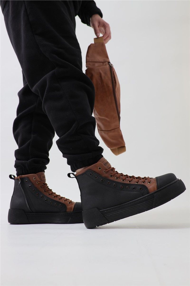 Chekich Men's Boots CH167 - Black with Taba #359719