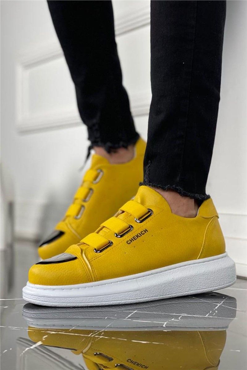 Chekich férfi cipő CH251 - sárga #359769