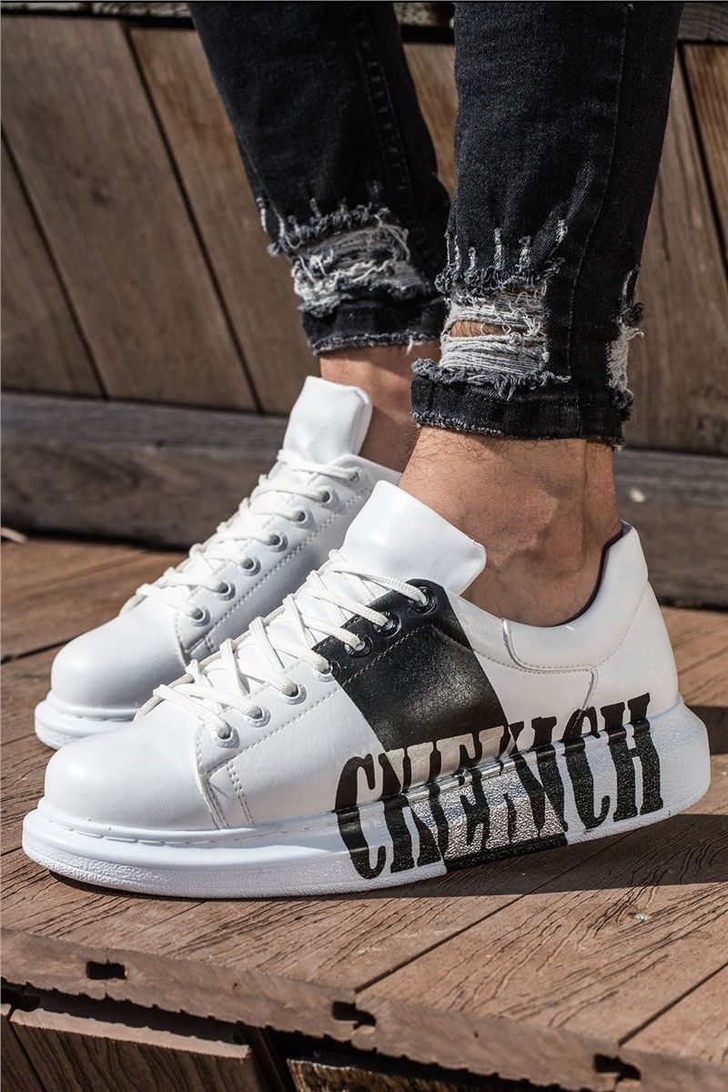 Chekich Unisex cipele na vezanje CH254 - Bijelo s crnim #359798