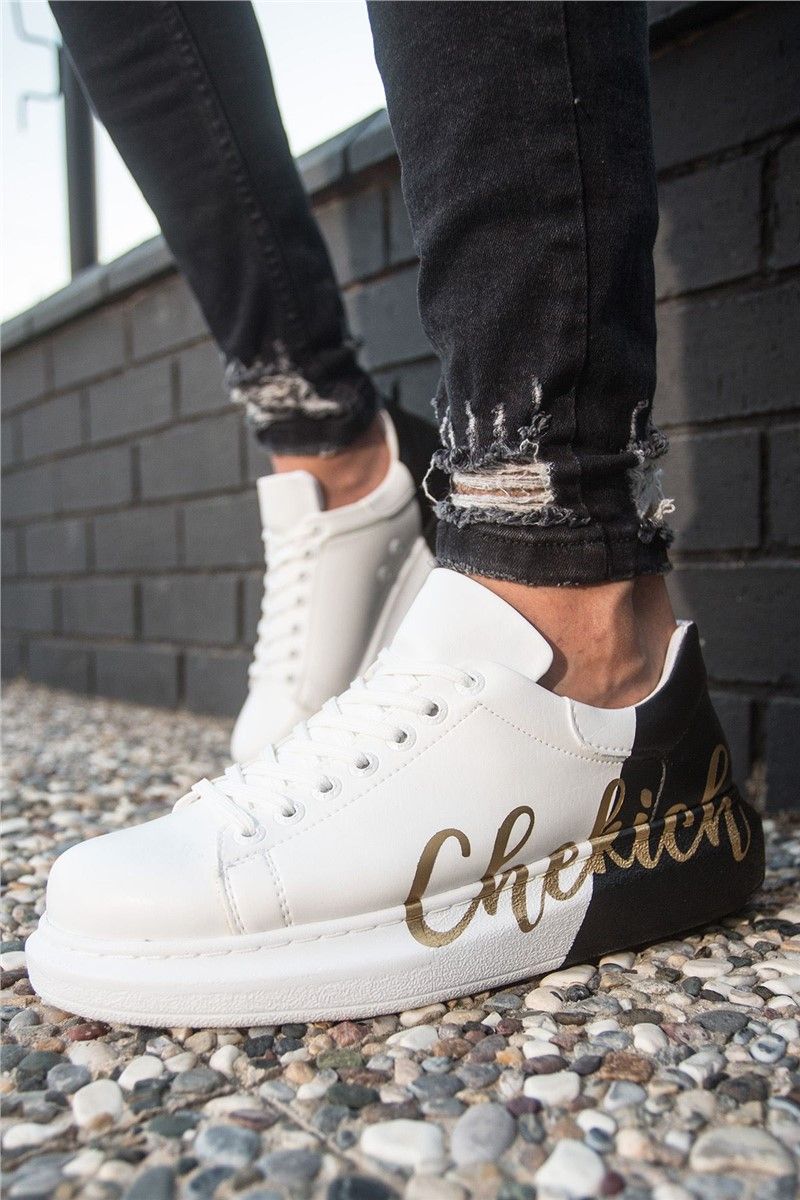 Chekich Unisex Shoes CH254 - Black-White #359802