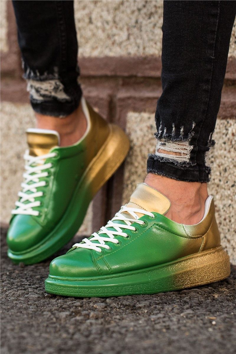Chekich Men's Shoes CH254 - Green-Yellow #359804
