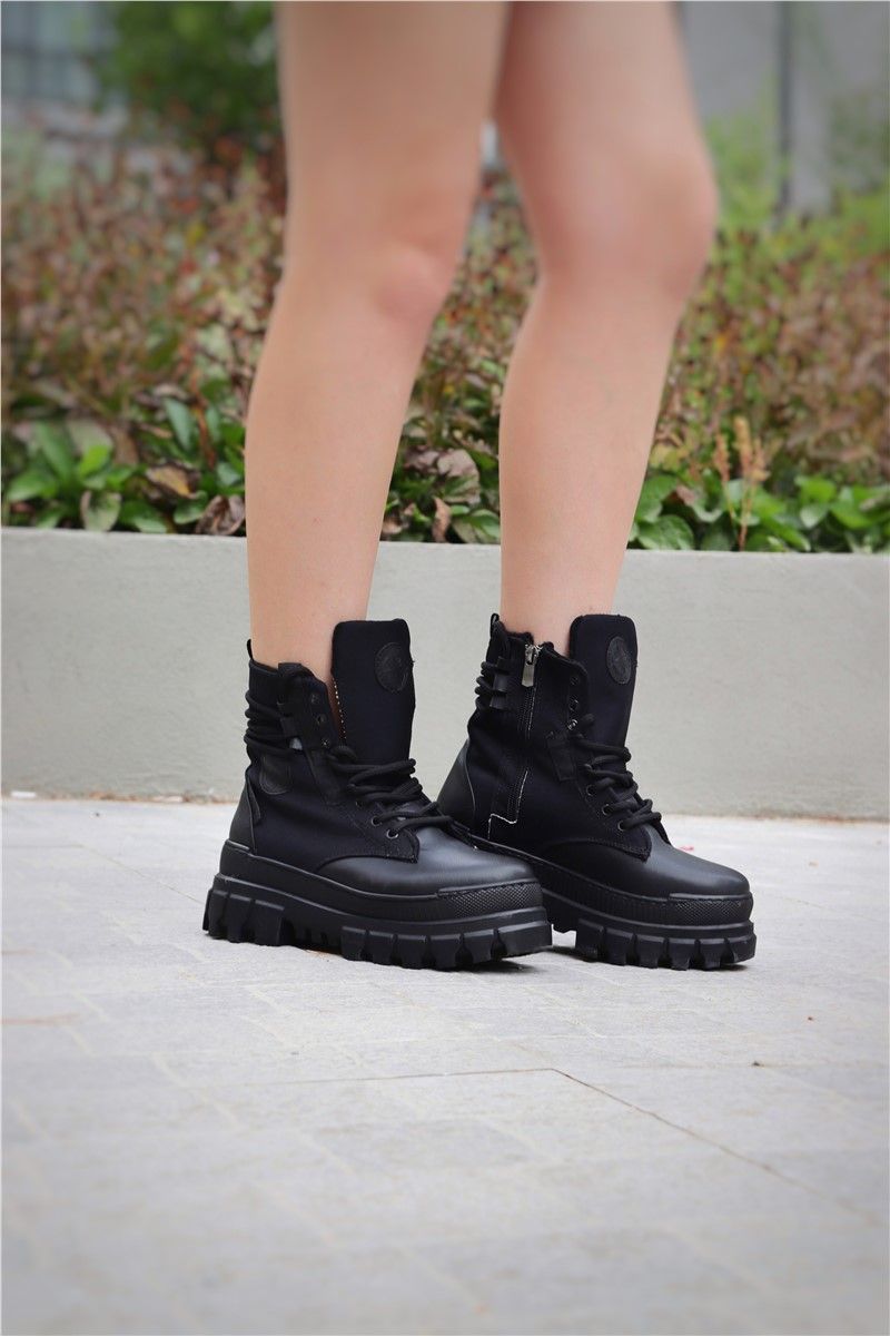 Women's Thick Sole Boots - Black #366739