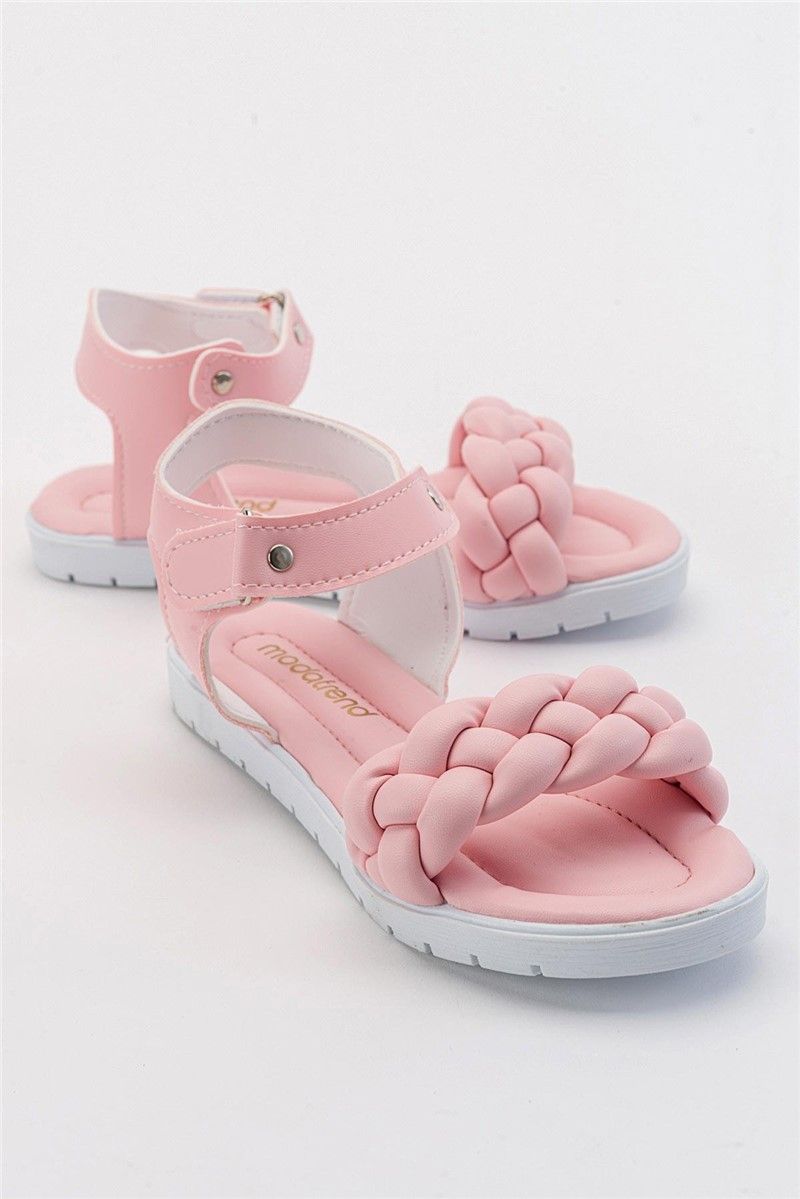 Children's sandals with Velcro fastening - Powder #381808