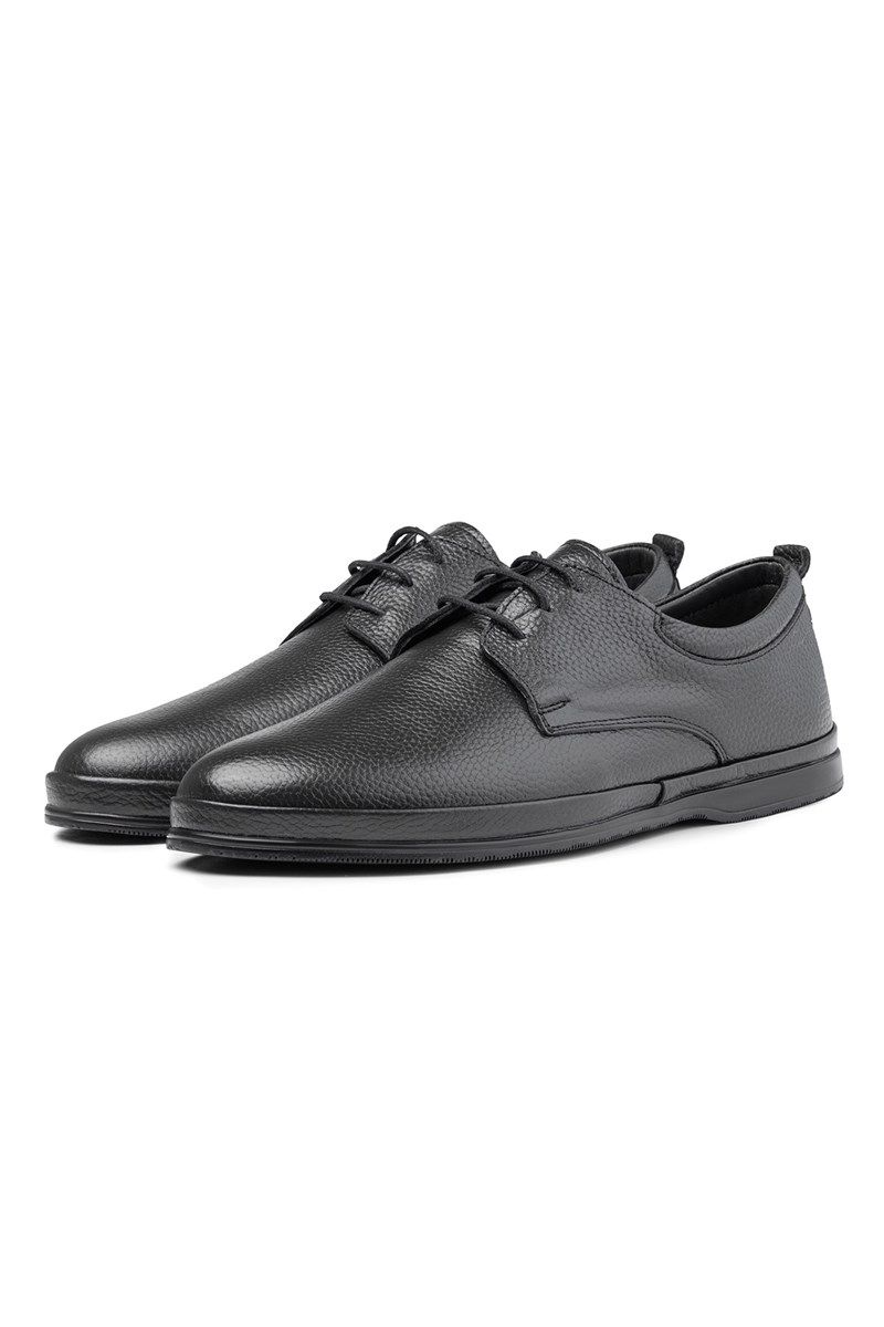Ducavelli Men's Genuine Leather Casual Shoes - Black #385345