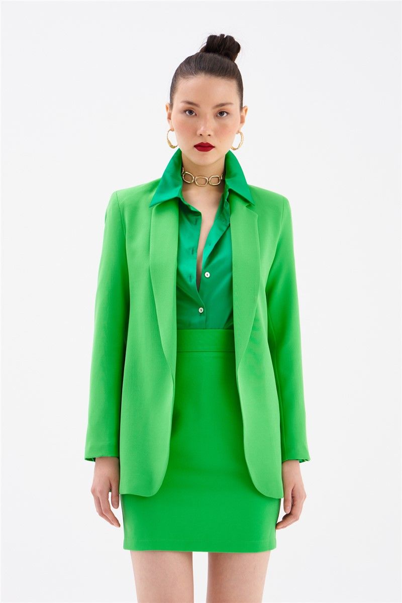 Women's Slim fit jacket - Green #331712