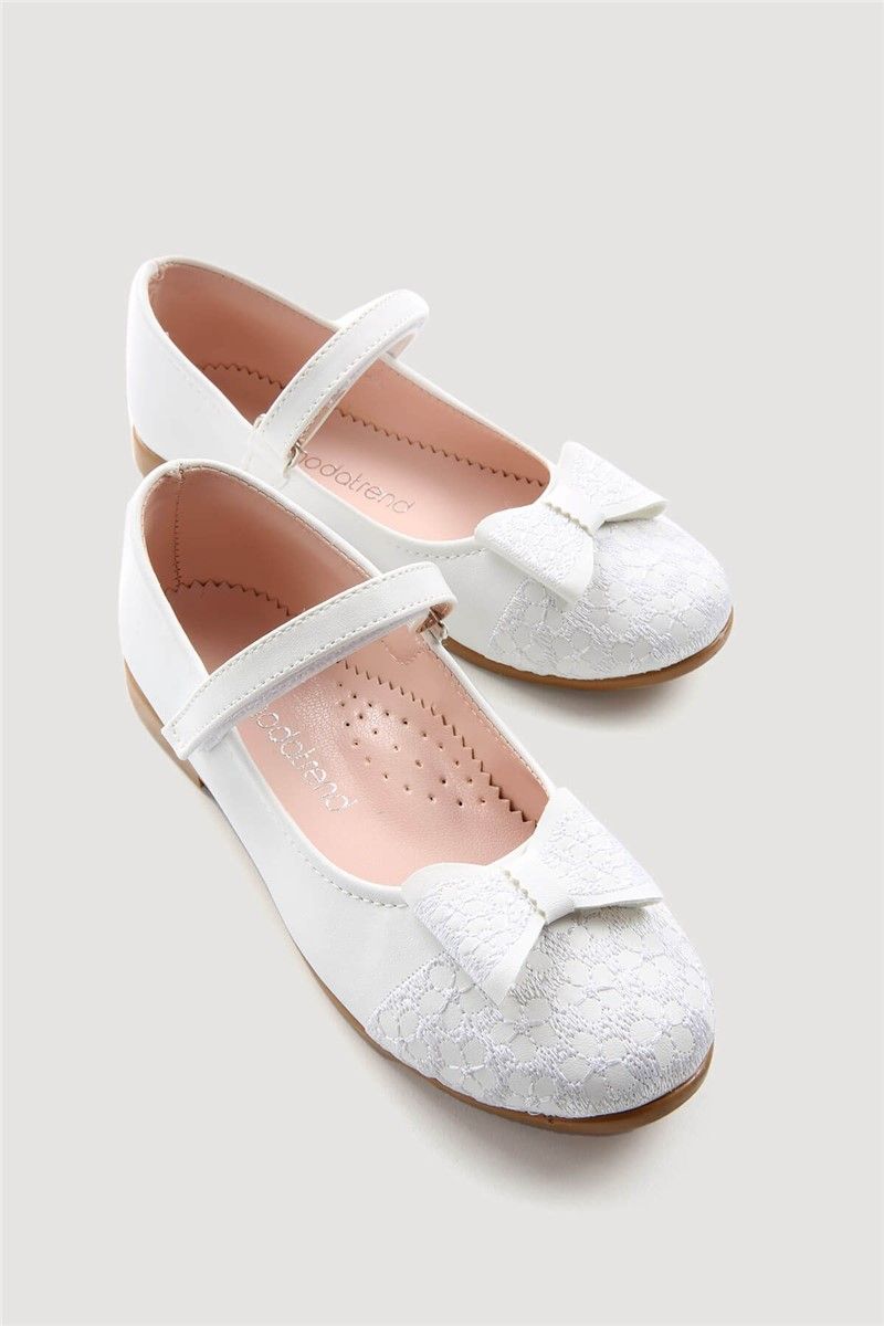 Children's shoes with lace 31-36 - White #331341