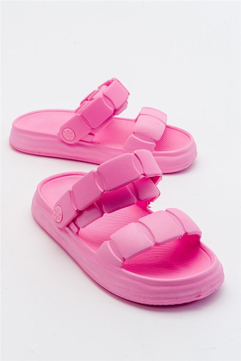 Dječje sandale s punim potplatom - ružičaste #381740