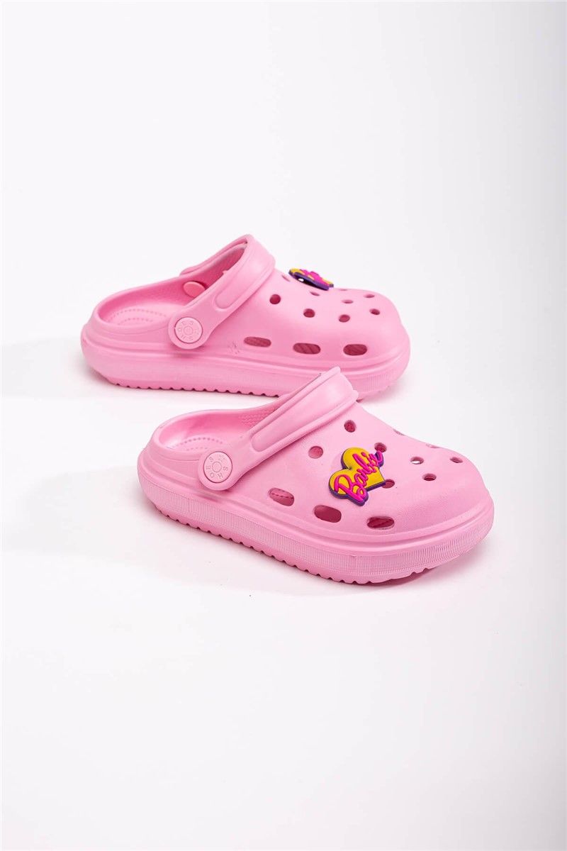 Children's clog type slippers - Pink #370850
