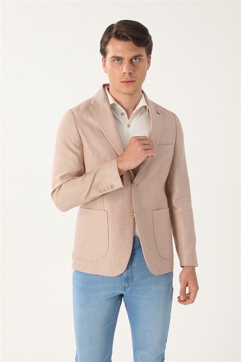 Men's Comfort Fit Jacket - Beige #357770