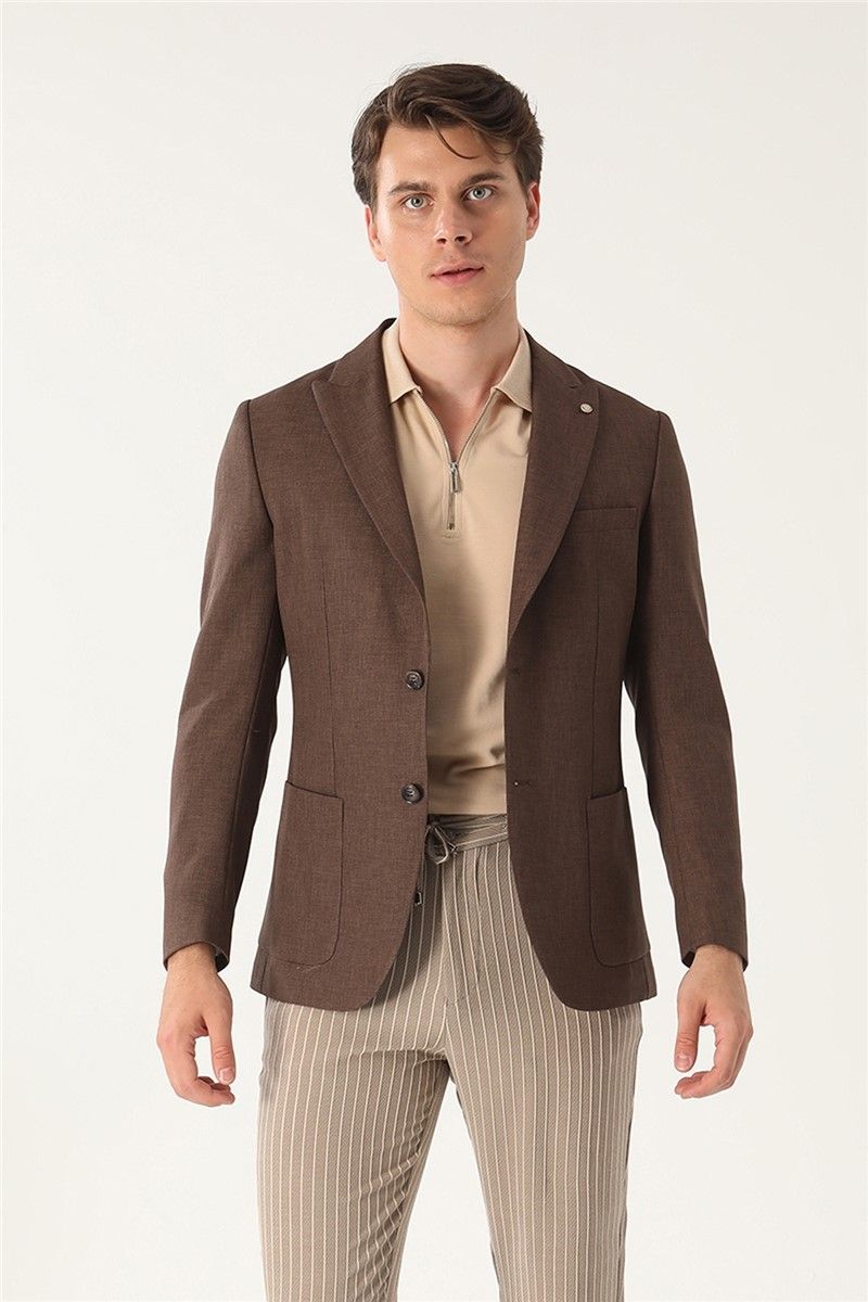 Men's Comfort Fit Jacket - Brown #357773