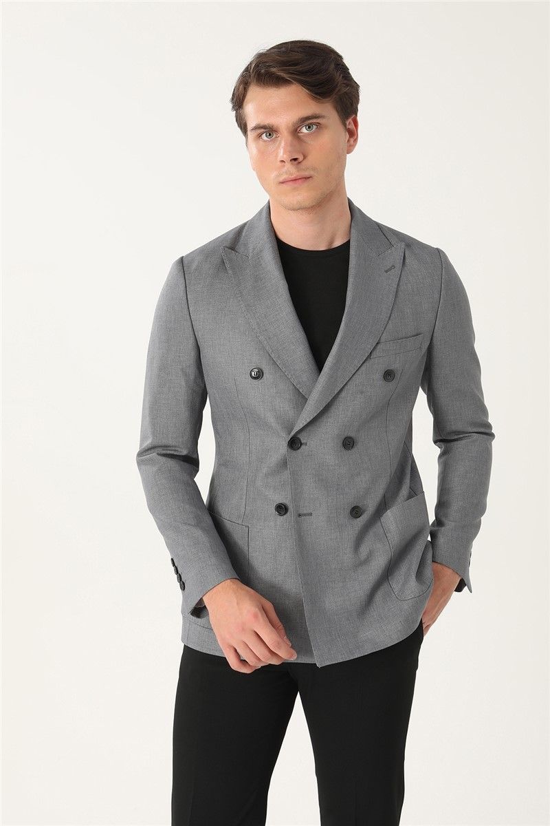 Men's Comfort Fit Jacket - Gray #357776