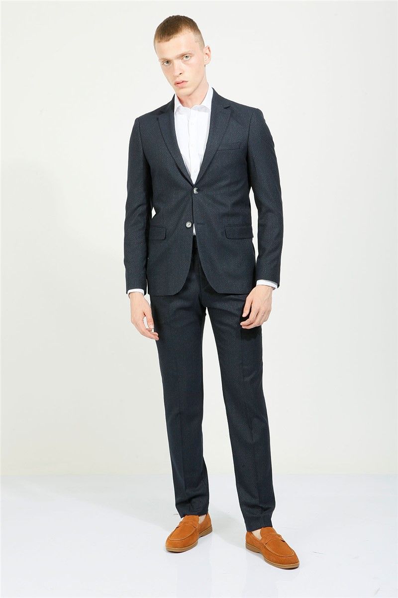 Men's Comfort Fit Suit - Dark Gray #357804