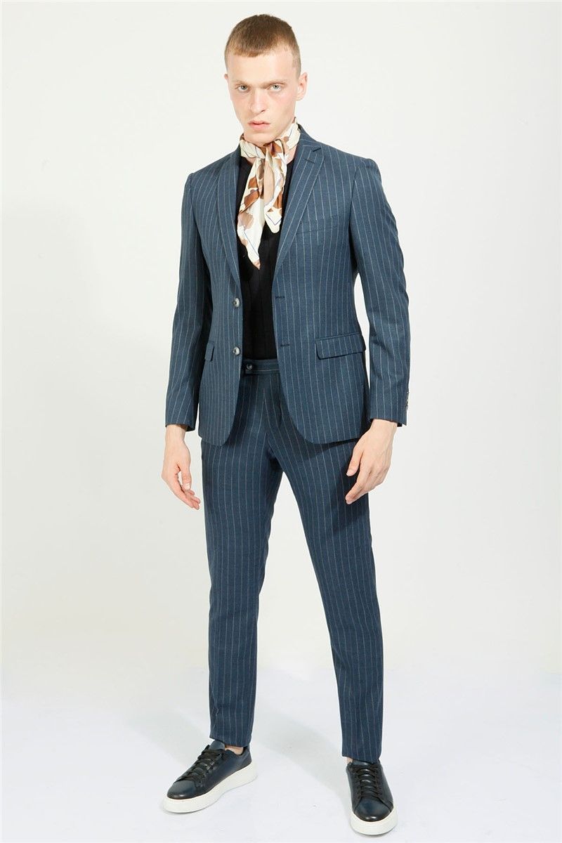 Men's Comfort Fit Suit - Blue #357805