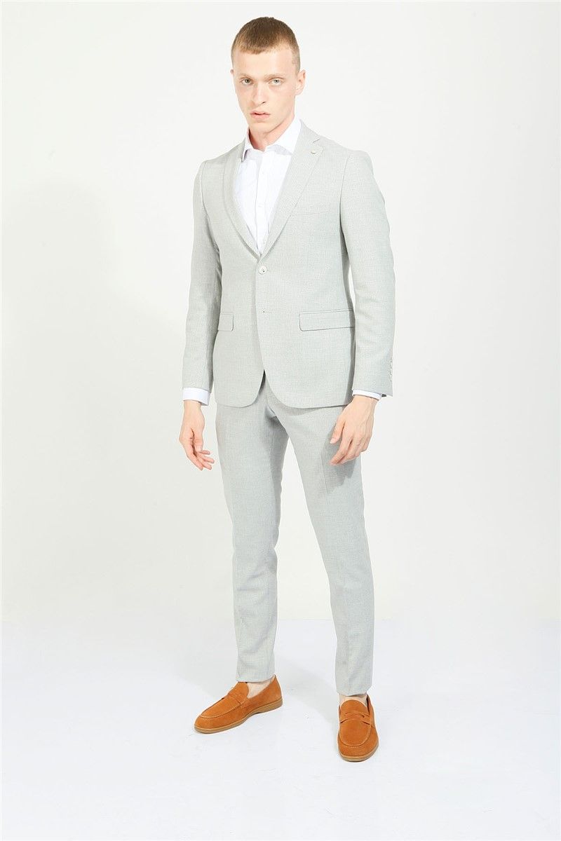 Men's Comfort Fit Classic Suit - Light Gray #357806