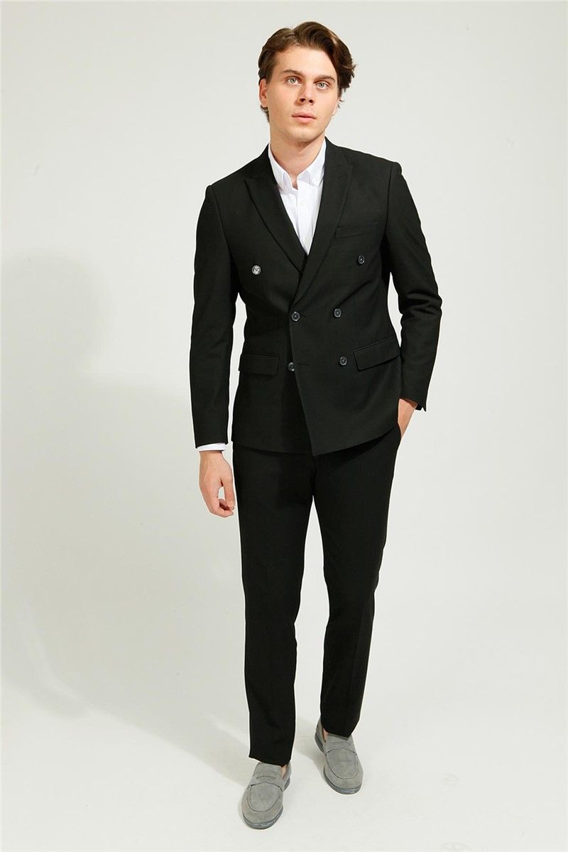 Men's Comfort Fit Suit - Black #363570