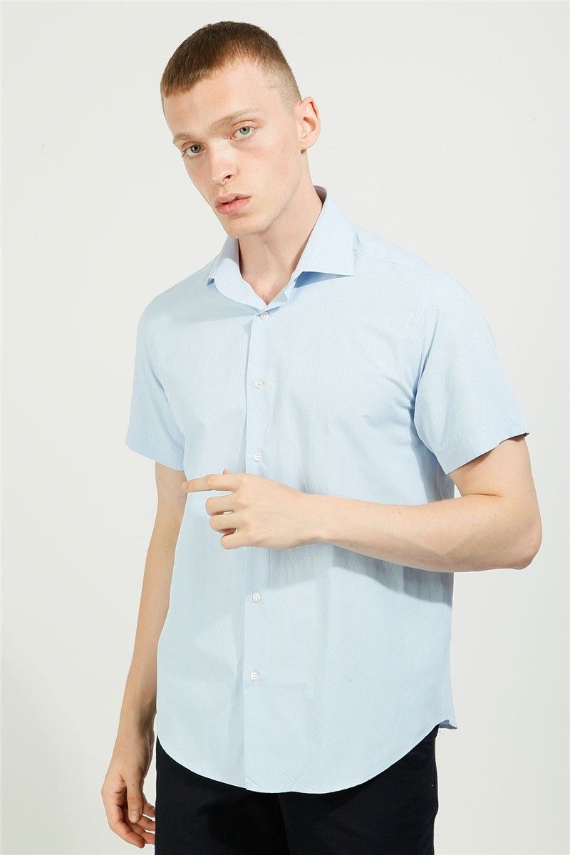 Camicia da uomo Comfort Fit - Azzurro #357704