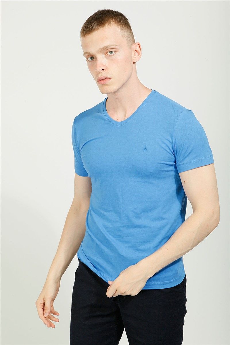 T-shirt da uomo Comfort Fit - Azzurro #357630