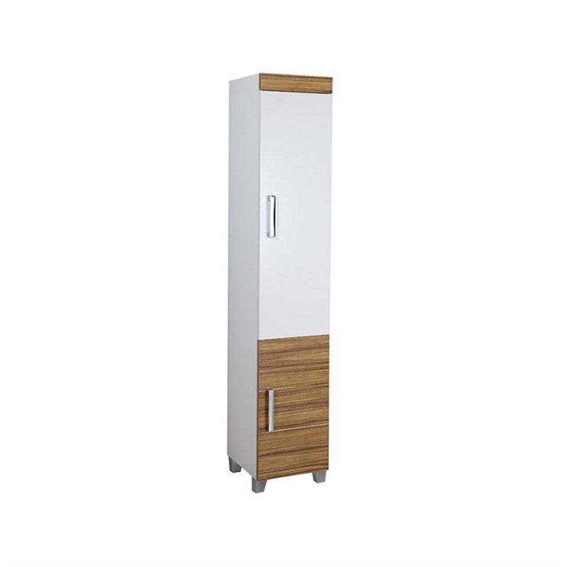 Creavit StarBathroom cabinet with laundry basket 35 cm - White #335463