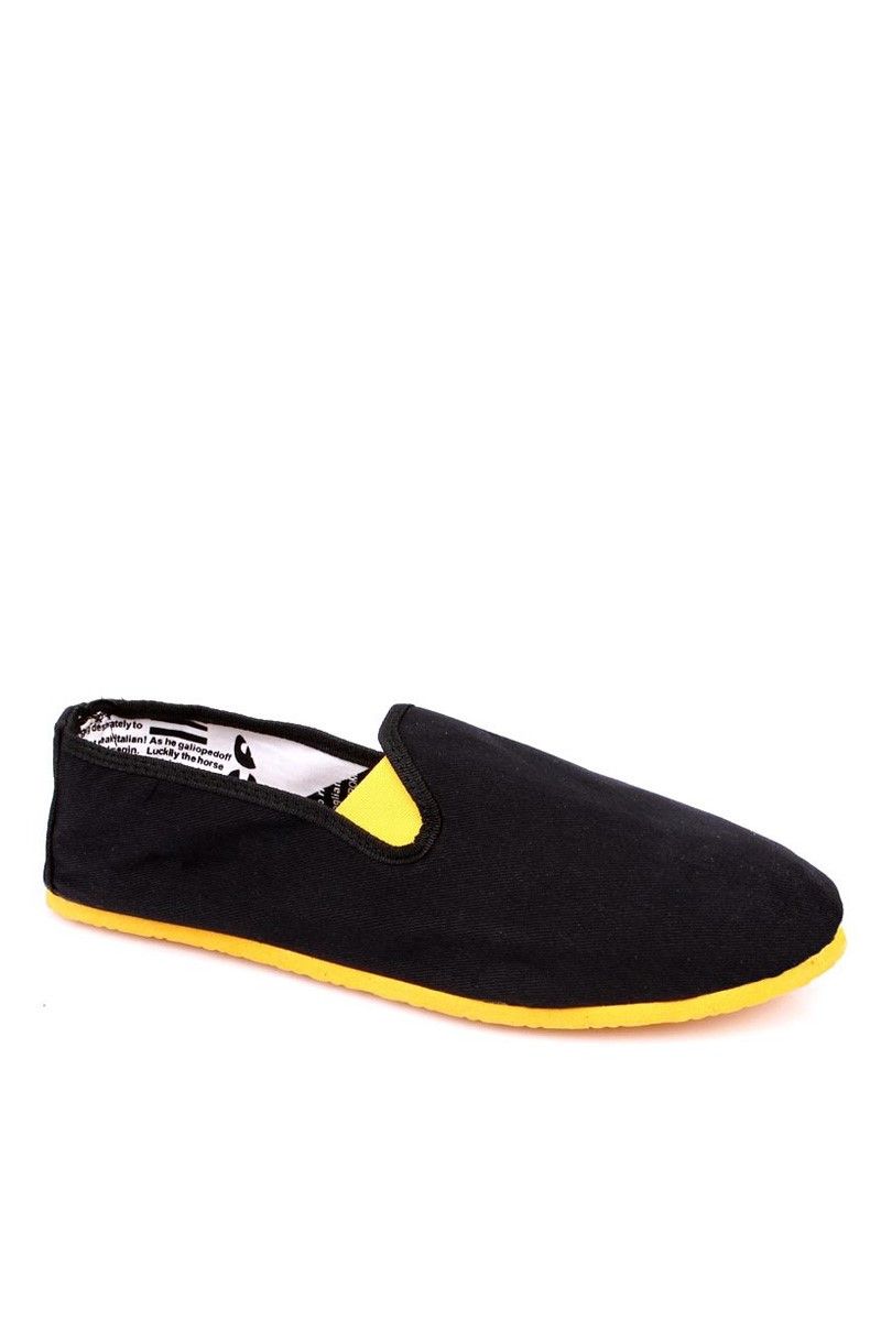 Pantofi bărbați negru și galben 226