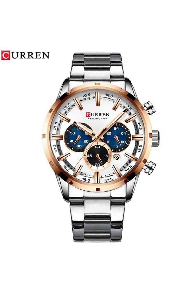 Curren M8355 watch - Silver / White 23001548