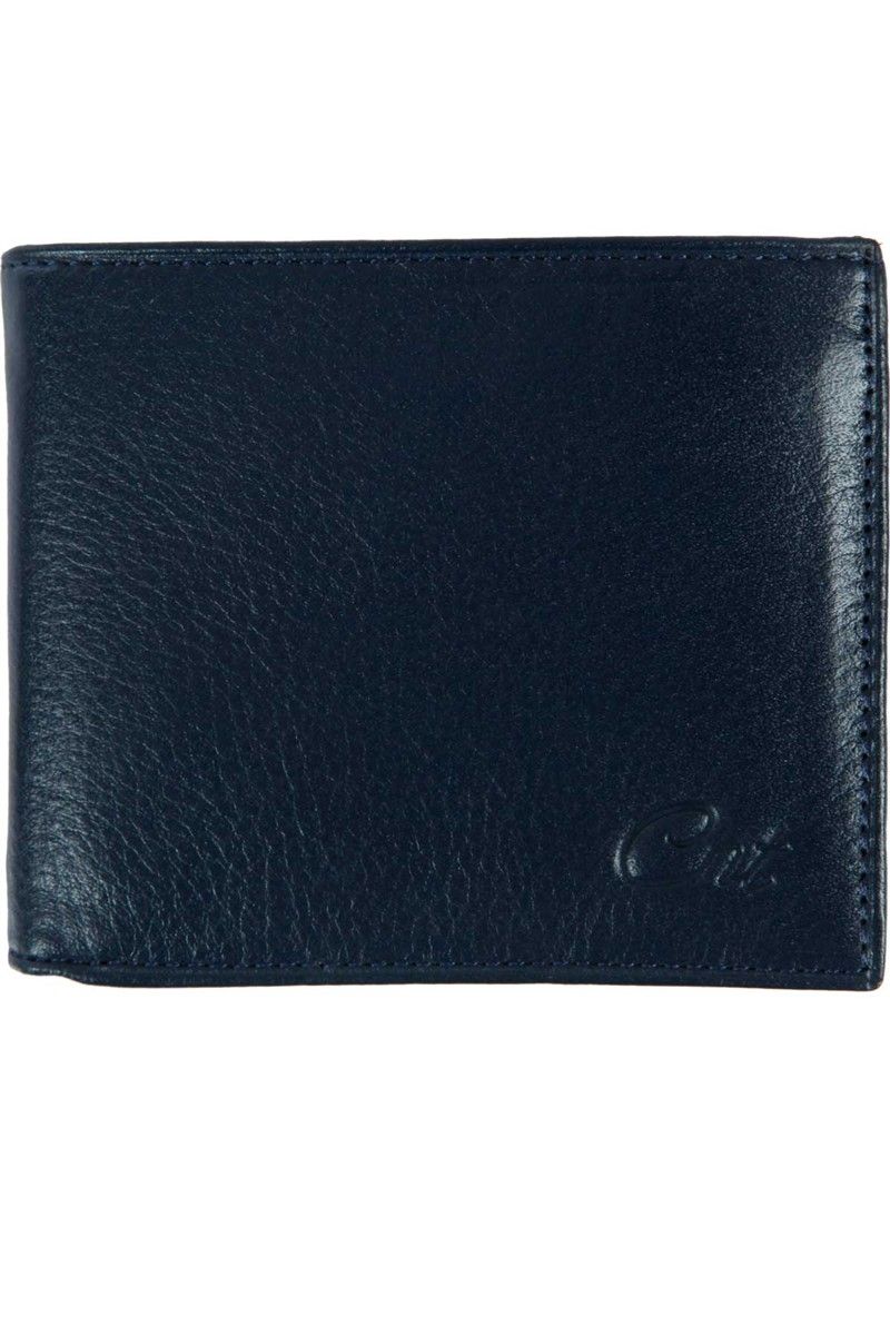 Centone Men's Leather Wallet - Dark Blue #268237