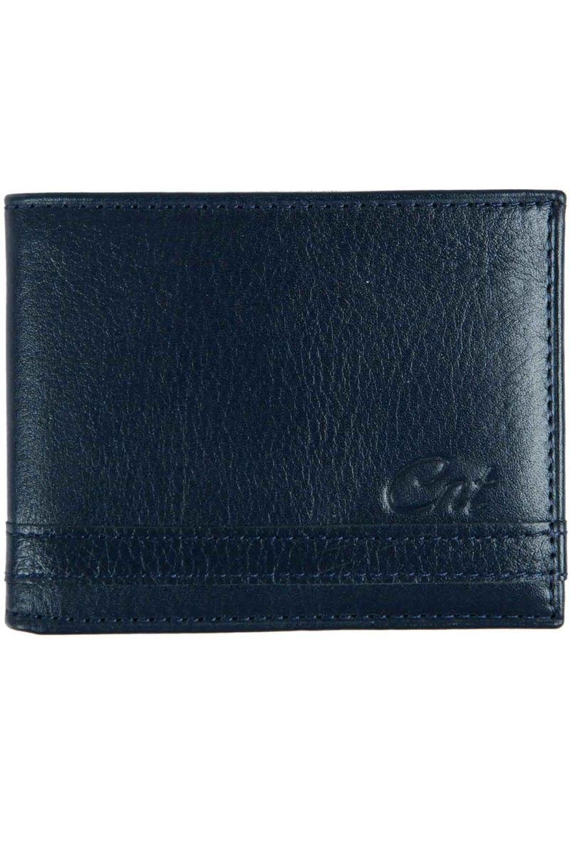 Centone Men's Leather Wallet - Dark Blue #268243