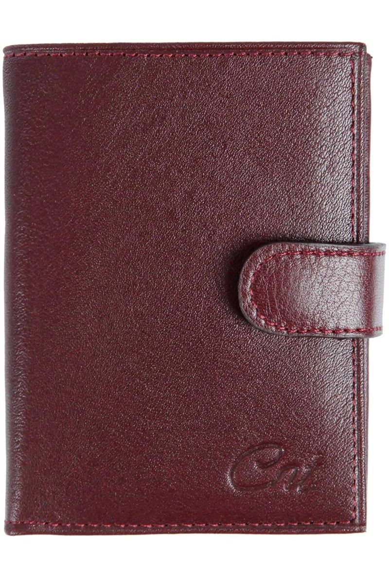 Centone Men's Leather Wallet - Burgundy #268224