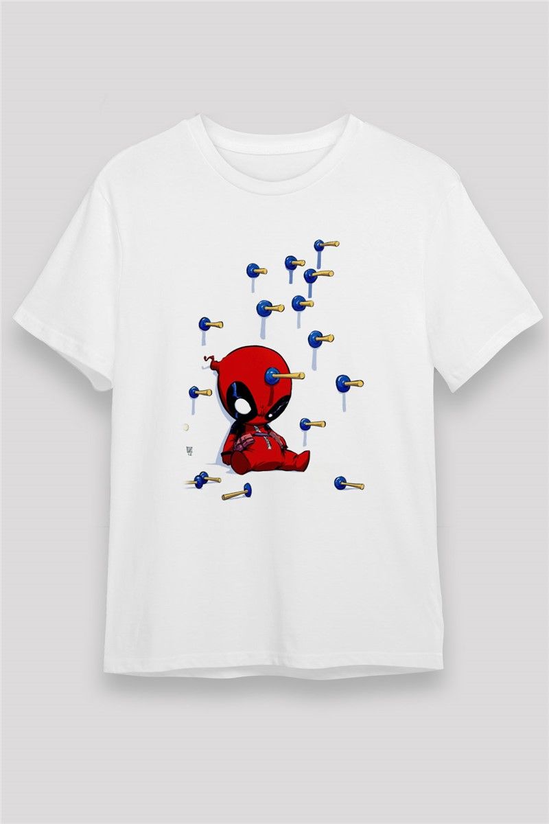 Unisex Print T-Shirt - White #375547