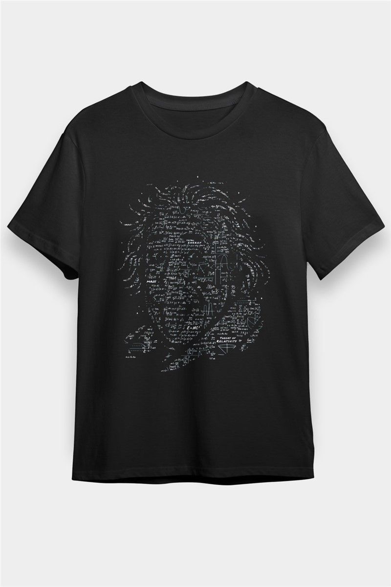 Unisex Print T-Shirt - Black #375766
