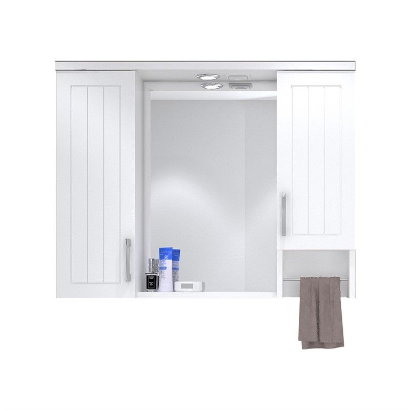 Denko Lotus Cabinet with mirror 100cm - White #338515