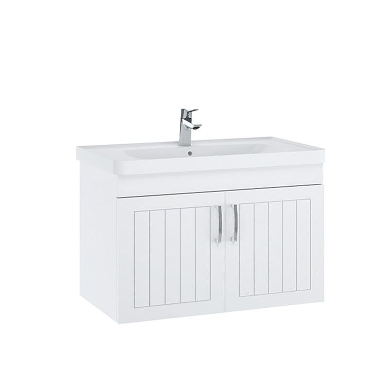 Denko Lotus Sink Cabinet 80cm - White #338512