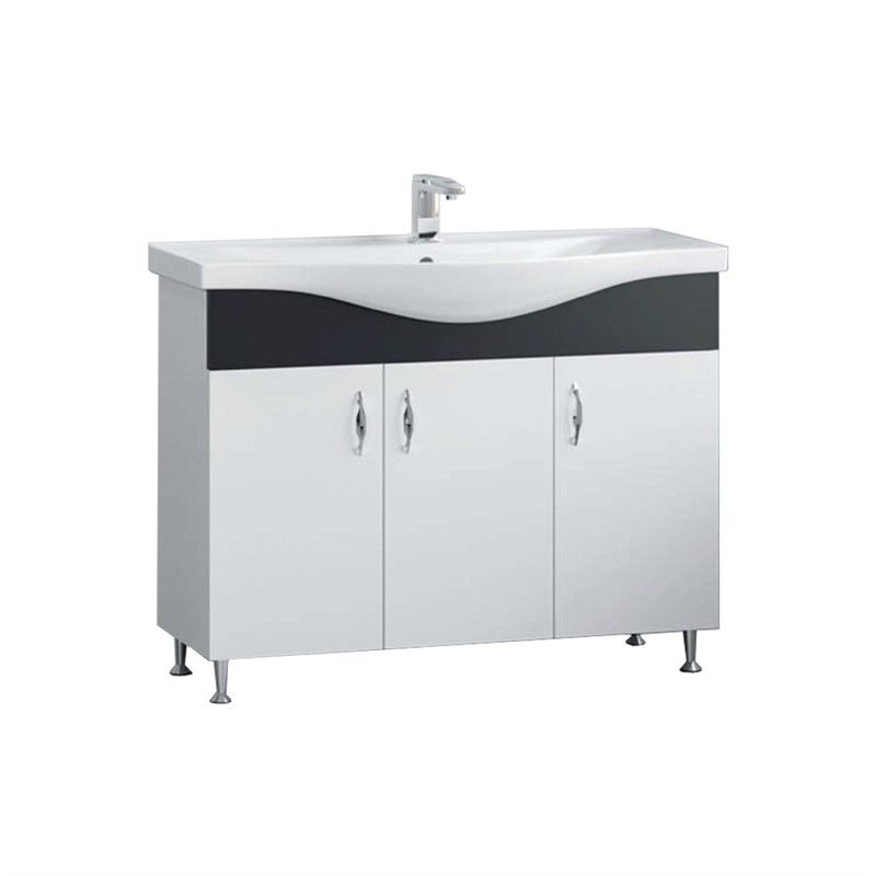 Denko Trend Cabinet with sink 100 cm - White #338539