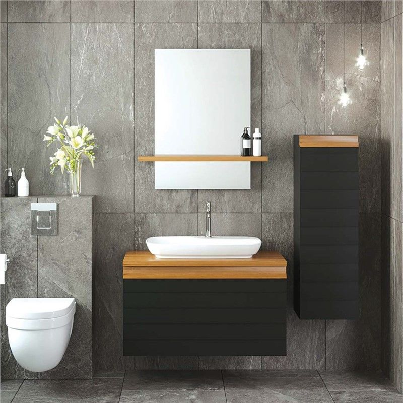 Denko Venüs Bathroom Cabinet 95 cm - Dark Gray #337525