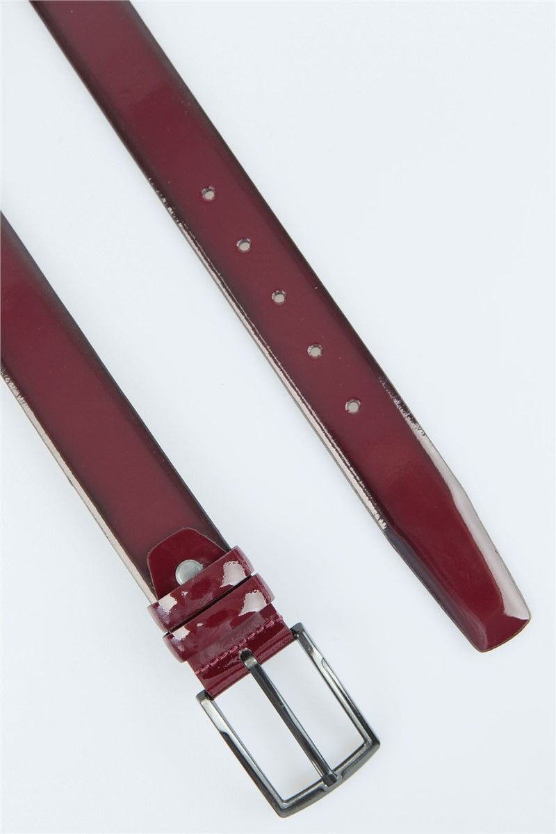 Leather belt - Bordeaux #268939