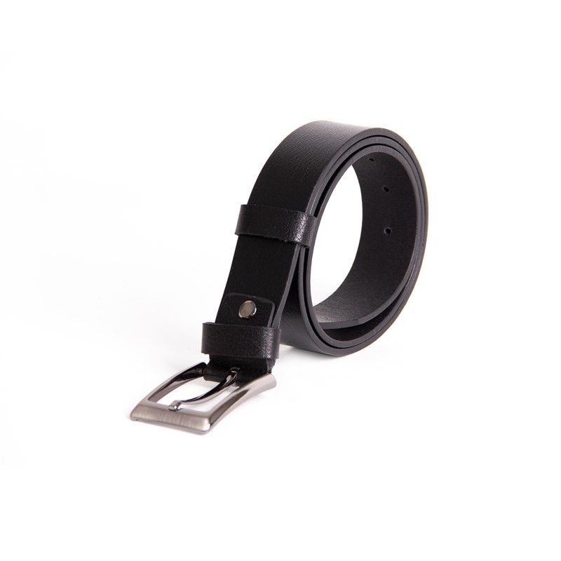 Men's leather belt - Black #318429