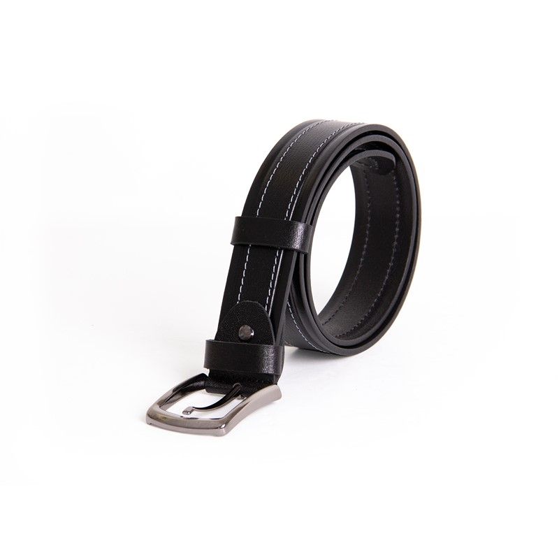 Men's leather belt - Black #318437
