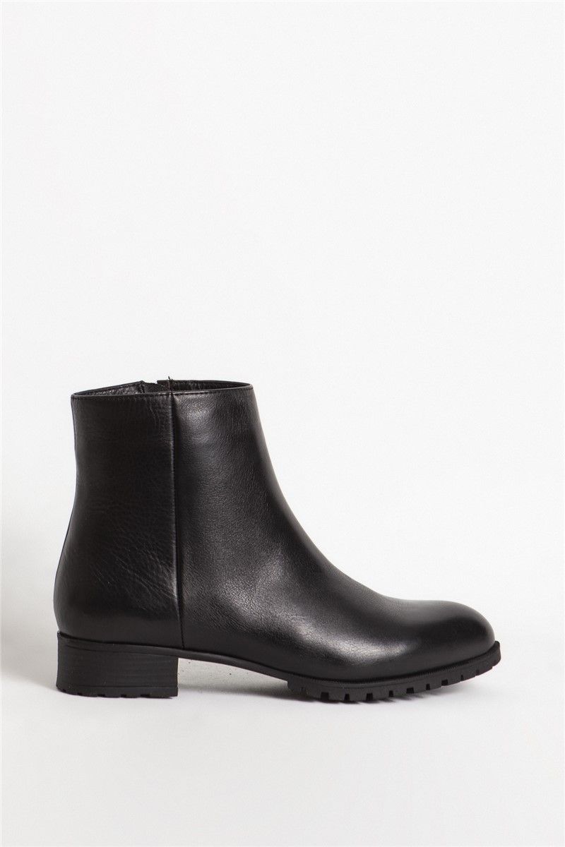 DERİCLUB Women's Genuine Leather Boots 06048 - Black #362054