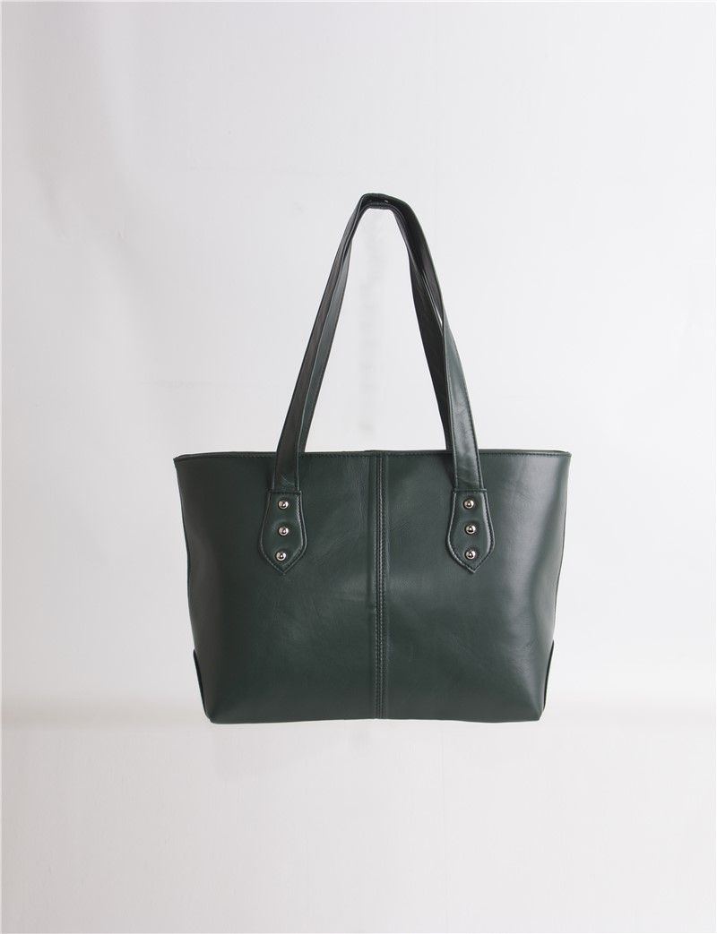 Women's leather bag 2029 - Green #321327