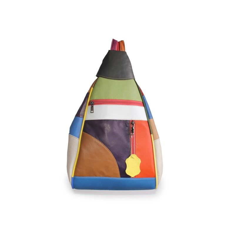 Leather Club Women's Leather Backpack - Multicolour #317441