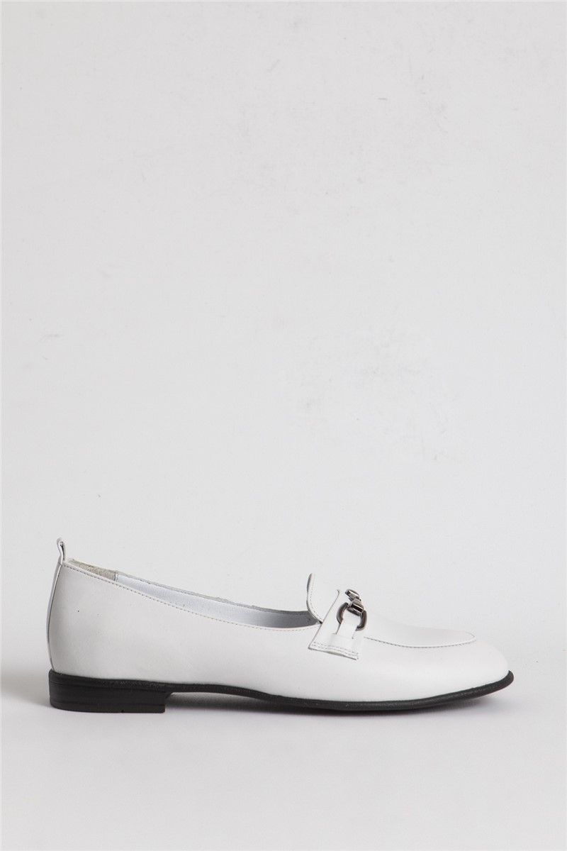 DERİCLUB Women's Genuine Leather Shoes 44156 - White #330341