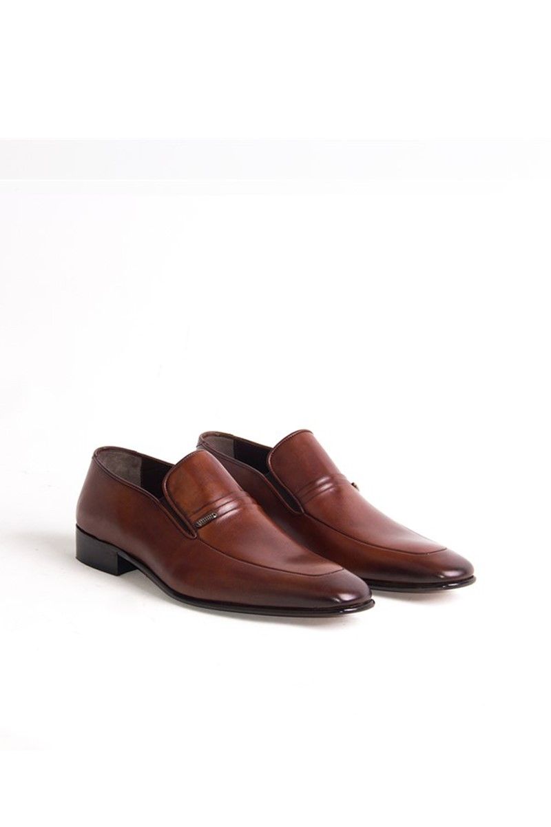 Muške cipele od prave kože 445 - smeđe #318182