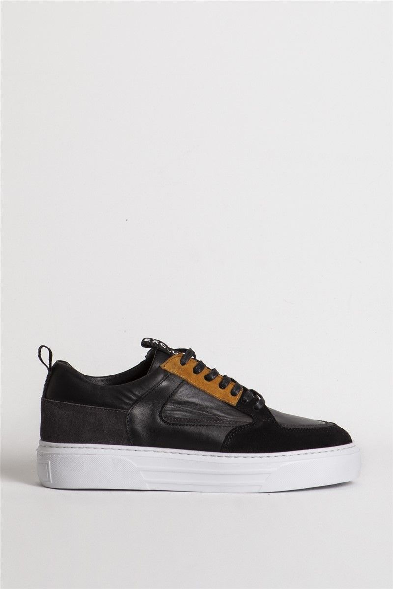 DERİCLUB Men's Genuine Leather Shoes 556 - Black #358879