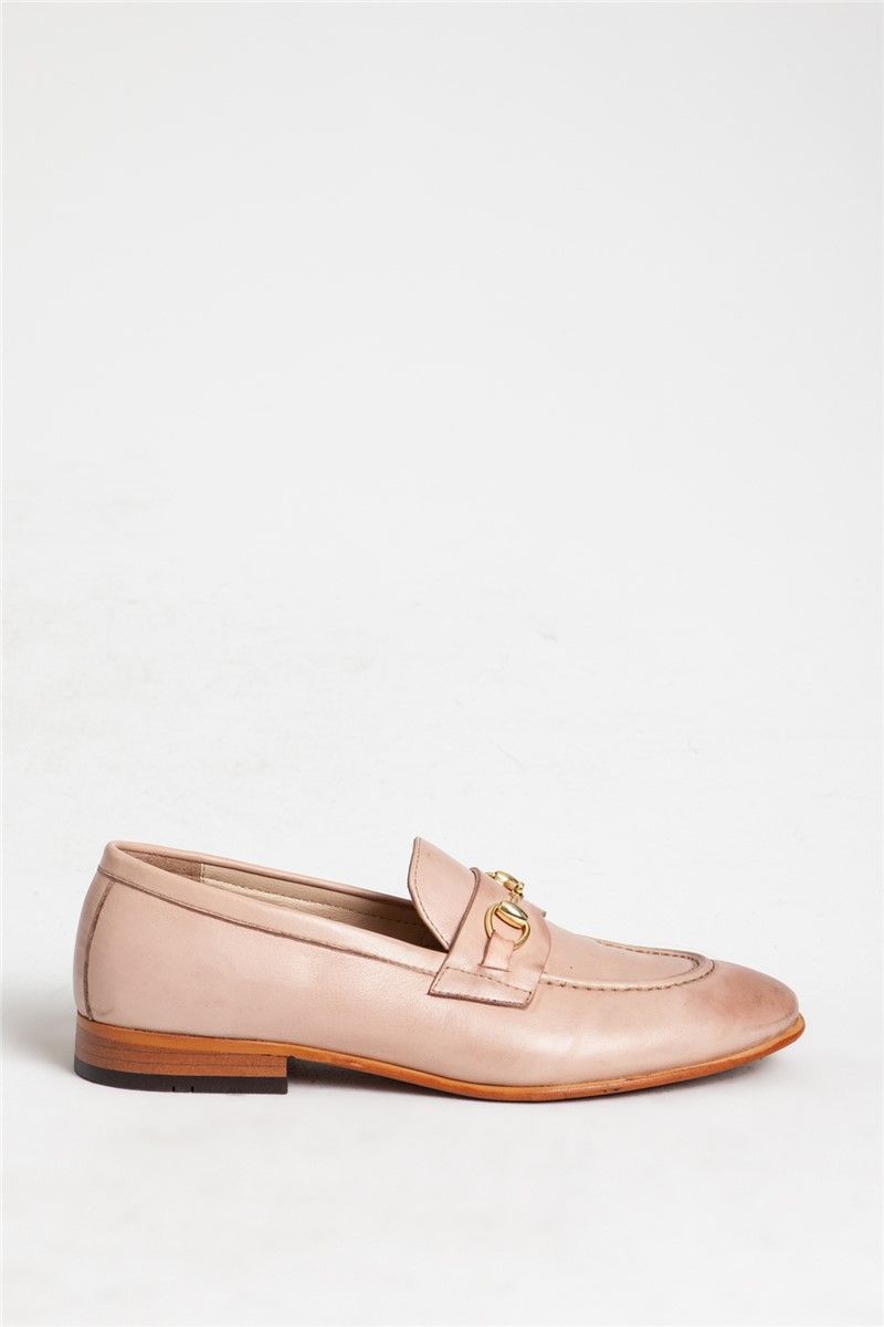 Muške cipele od prave kože - svijetlo ružičaste #318112