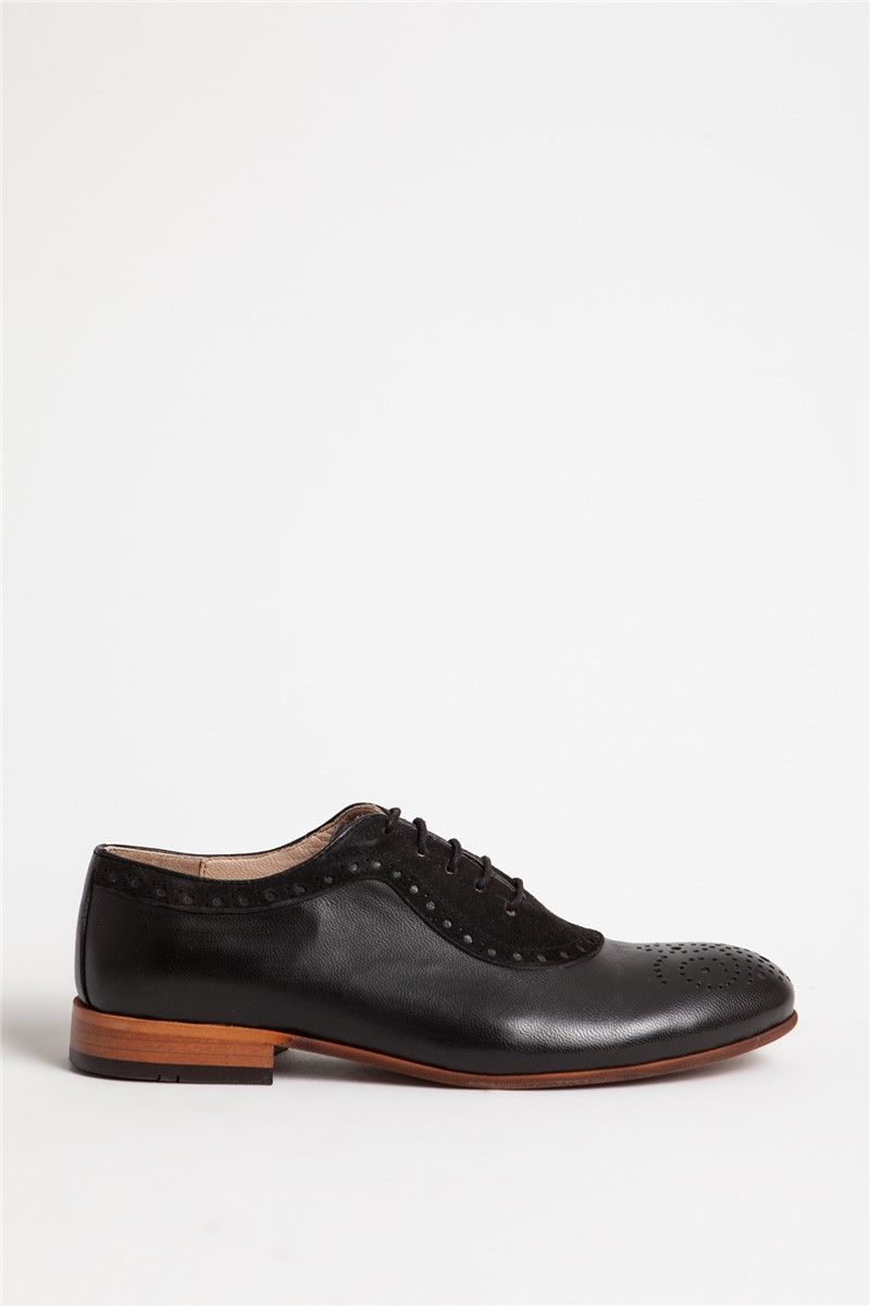 Muške cipele od prave kože - crne #318526