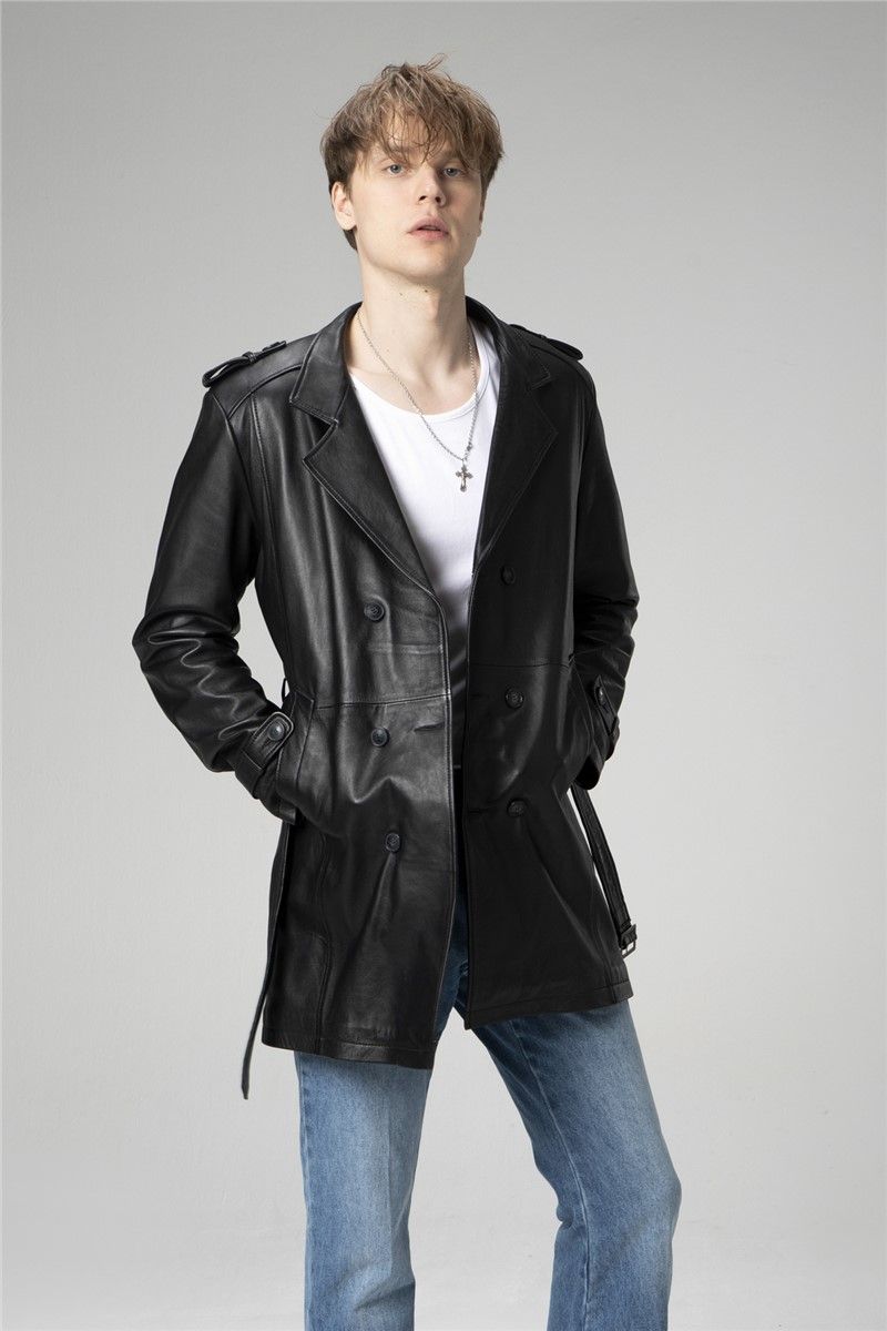 DERİCLUB E-1089 Men's Genuine Leather Coat #318266