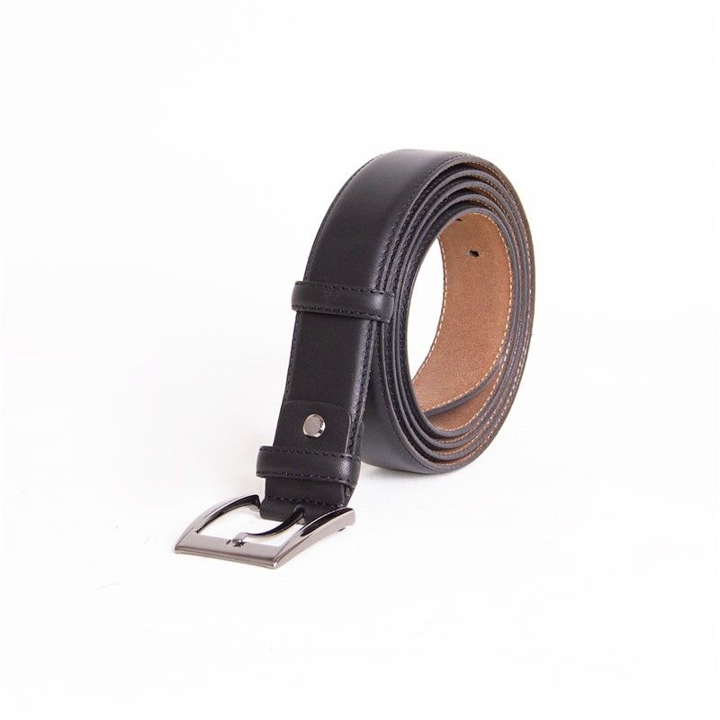 Men's leather belt - Black #318423
