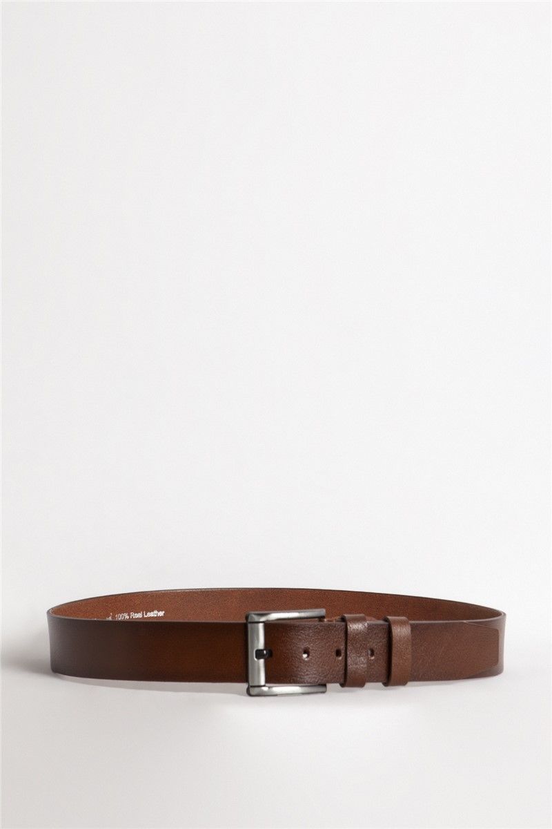 DERİCLUB Men's Genuine Leather Belt 504 - Taba #365478