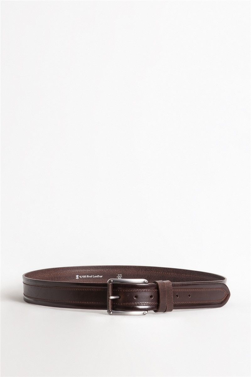 DERICLUB Genuine Leather Men's Belt 503 - Brown #365476