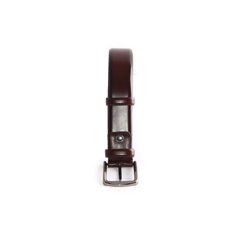 Men's leather belt - Dark brown #318425