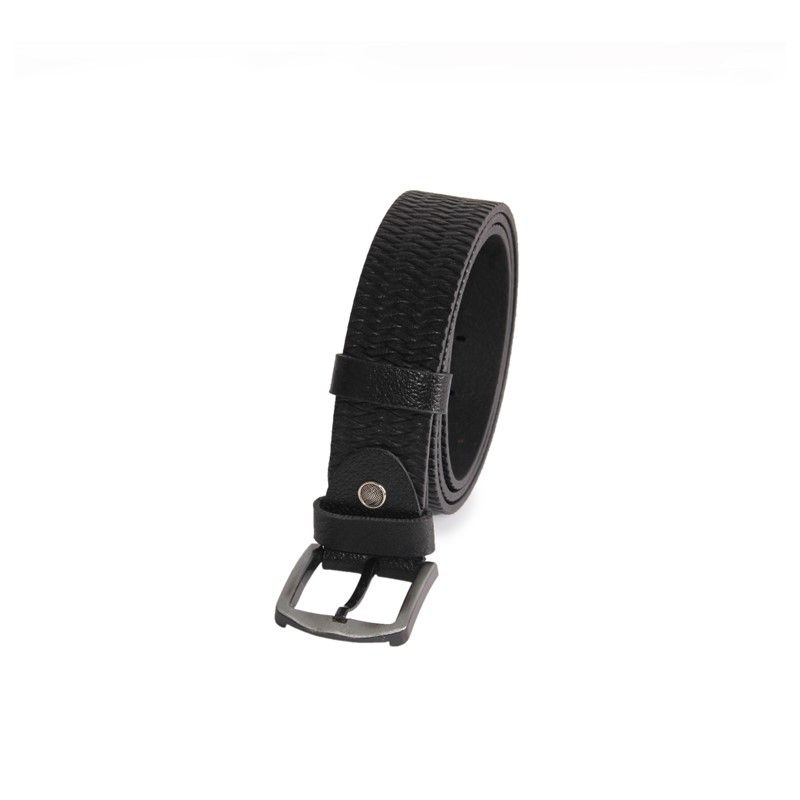 Men's leather belt - Black #319268